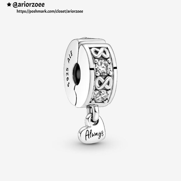 Pandora Family Always Pavé Clip Charm|Pendant - Picture 1 of 2